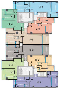 طبقه مثبت چهار تا بیست و چهارم